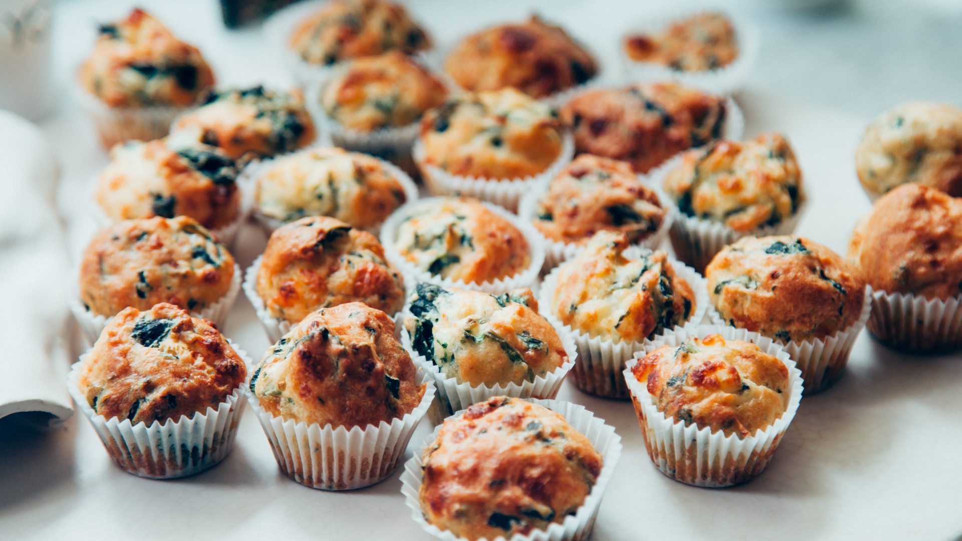 Bake a batch of vegetable and cheese muffins for breakfast on the go