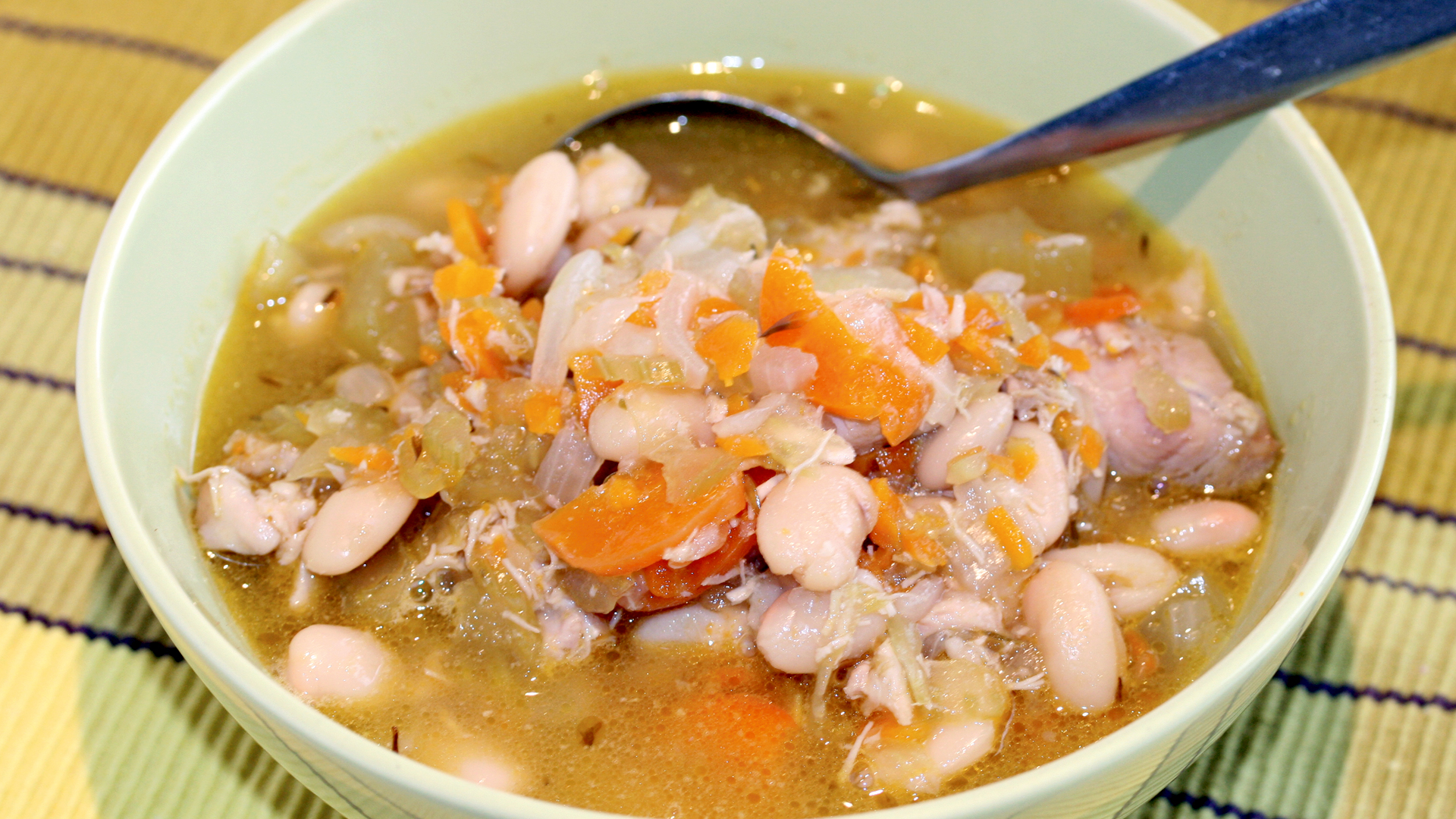 This hearty chicken and white bean stew is the ultimate one-pot dinner for the colder months.