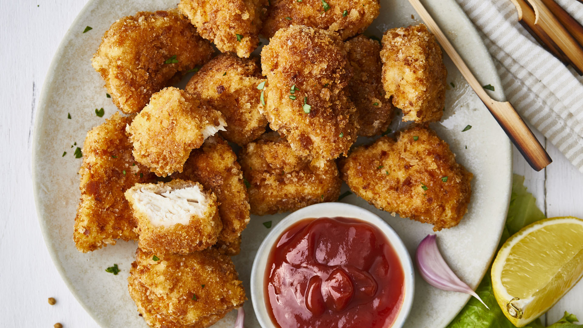 Make gluten-free chicken nuggets from scratch for the kids