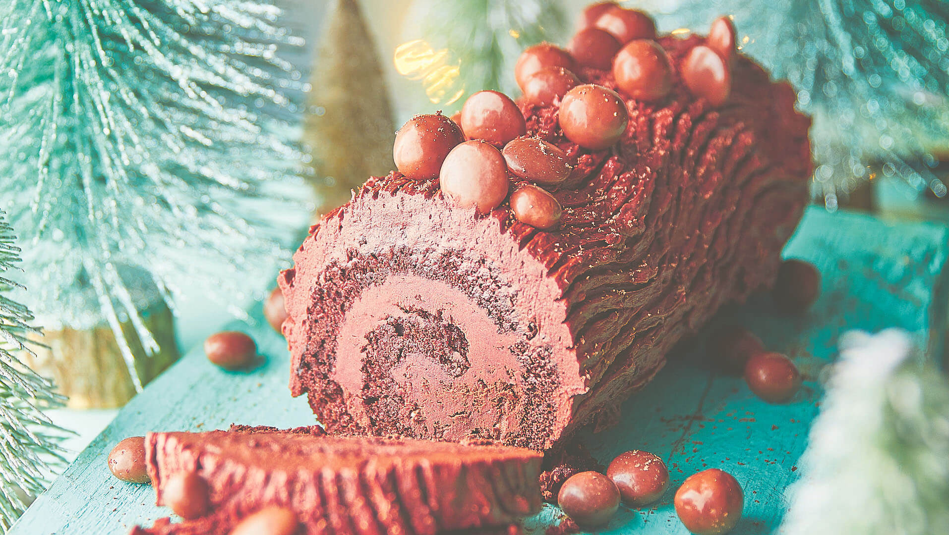 Gluten-free Living: Becky Excell's chocolate orange yule log, sliced and served on a platter